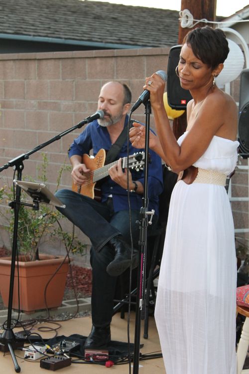 Jamila with Mitchell Long On Guitar and vocals.