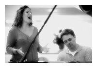 Danielle Talamantes and Henry Dehlinger in Recording Session