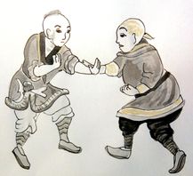 Shaolin-mural-ink-sketch #1