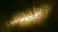 M82 image taken by a radio telescope - NASA image.