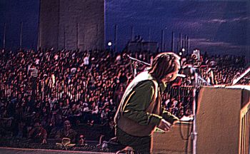 Dick performing at the first Earth Day in Washington D.C. April 22,1970; others who performed - Pete