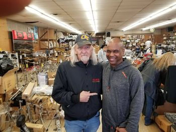 With Ed Hammerick - owner of Atlanta Pro Percussion on it's final day in business. Mr. Hambrick retired after being in the same location for 40 years!