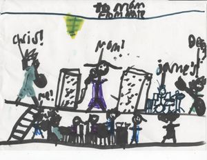 Mommy_s_Band_copy Nate's Drawing of Mommy's Band! With Chris Brown, Derek Van Wormer and James Davis at Les Zygomates