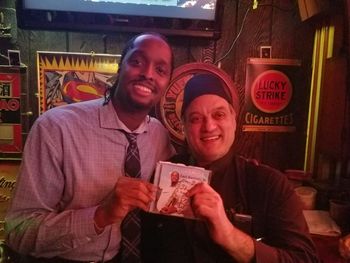 March 24, 2018 - Carl Jr. with Tunsie Jabbour (Owner of The Lafayette Bar, in Easton, Pennsylvania). CD Release Tour "PROMISE!" 2017-2018