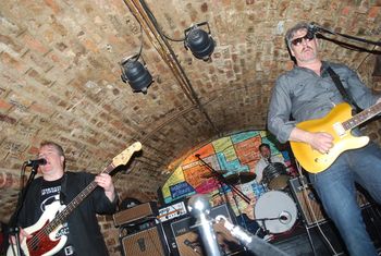 Cavern Club - Liverpool, UK - Sweet Jimmy sitting in with Dave Rave and his band for a rousing rendition of "Let's Shake". Woot!