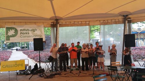 Shape note singing in Schenley Plaza June 2016 (1)