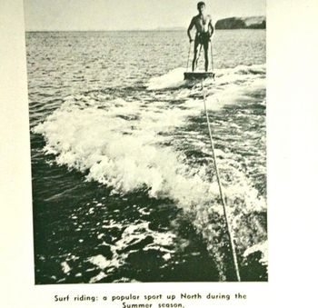 apparently someone was doing this in the Whangarei Harbour in 1957... ...was called 'surf riding'.....interesting!!!..