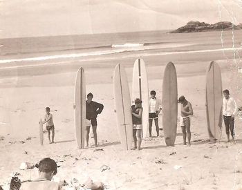 yes...it was a nice wave that day.... someone out there enjoying a nice little right hander.....Ocean bch Xmas of '65.......oh and i also think that Dennis the Menace (King) there also on the left too!