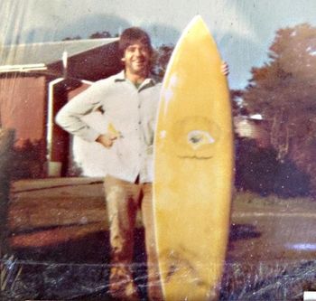 and who could forget the man who never stopped smiling...'Fitz' ...Dave Fitzpatric Fitz not only enjoyed his surfing and motorbikes...he also was a great rugby player....and when we used to play Maungatoroto school (where he grew up)...our coach would always say...watch that no.8 (fitz)...hes dynamite....and he was!!