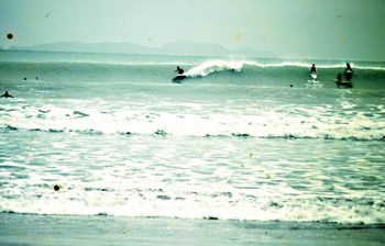 bit of a nice clean morning session ....Waipu .summer of '65 Tui and the crew havin fun.....do you remember those warm clean summer Saturday mornings....how nice was it surfing those nice clean groundswell lines!!!!