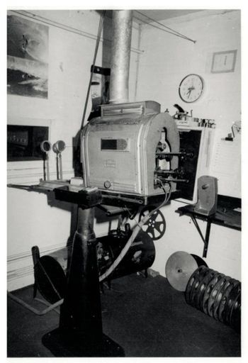 this is what the Regent movie projector room looked like in the 70s... surf pictures all over the walls ..Ha!!!
