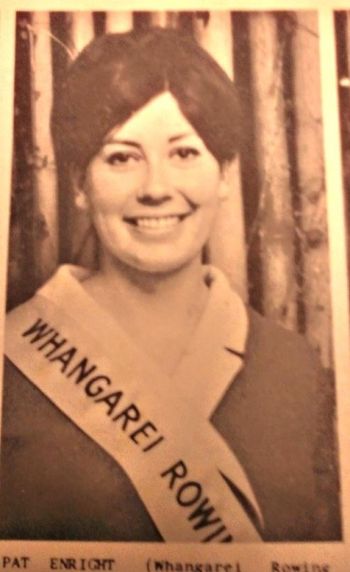 that girl with the big glowing smile ...Patsy Enright... All the girls represented some sort of water sports in those days....