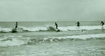 and all the boys havin' fun at Ruakaka.... Bruce Ryan..Brian King...Mike Cooney...Colin Hannah...summer of '66