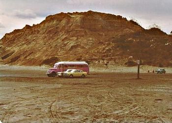 and of course..you have to have the odd pink hippie bus here and there too.... Ninety mile beach...summer of '73