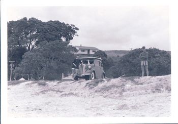 Billy Prichard and Wayne Hutton ...Waipu Cove ....summer of '63 Billy Prichard was one of those colourful characters...had the classic 'fonzy' hairstyle and always surfed in 'budgie smugglers'..Billy...a definite icon of Northlands surf history!! ..."Geronimo..yeea"