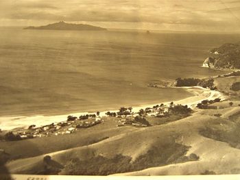 Langs Bch 1965...we had been surfing Langs & 'Ding Bay' about a year or 2 now!! Dick (Ding) Robinson & i had just finished a surf at the north end of Langs(1964) when Dick showed me his board that was all dinged up from the rocks below.......and....... (see next photo)...