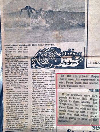 Sandy Bay 1971....Roger Crisp 1st...Peter Dunn 2nd...Tich Willaims 3rd.... if the selectors were people like Roger Crisp...Gant...Taff..and Peter Dunn...we would have a much better team..Ha!!!