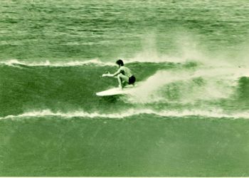 and Brian Kings having some fun too!!.... Brian in nice trim...doing a Tui...........Sandy Bay (Northland)...summer of '67...