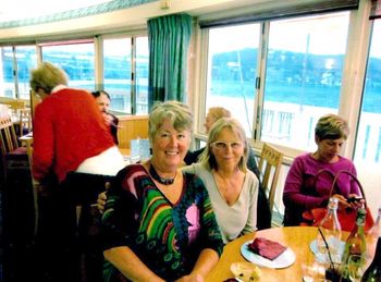 and how awesome is this...Mary and Sylvia do a catch-up......40 years later!!!.. no doubt..talking about the good old days and all their adventures together...classic stuff!!!...looks like Wellington harbour around 2010!!