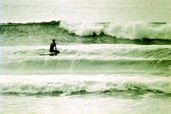 Meanwhile...Tui lookin' lonely on a Pataua summer day in '66 looks like the seabreeze is about to mess it up...id'e say it about 11.30 in the morning...comin' on to 1/2 tide coming in...semi crappy banks....ha!!