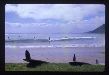 This was the view from the tent...awesome!!!....little high tide right starting to happen.. Imagine waking up each day to see a half a dozen barrells peeling down the point....we did for 6 weeks..offshore and never got under 3 feet the whole time....beautiful!!!