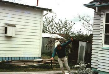 another old bloke having a go...Ross Edge..Maunu Rd... When we weren't surfing..we were all skateboarding!!....