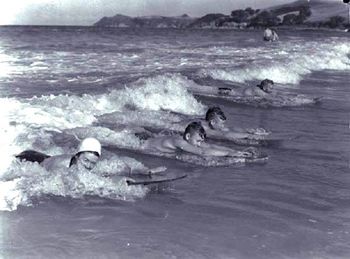 Can you believe this...Waipu Cove 1947 'Alaia' surfboards were big in NZ in the 1940s and 50s.....interestingly..... Lala is a word found in the Hawaiian dictionary meaning ‘the controlled slide in the curl when surfing on a board.'