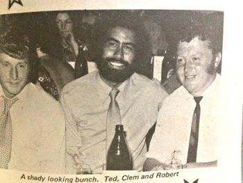 Local late 60s boardmaker Clem (Davies)...at a WECO do!! (Whangarei Engineering) ..where Brian Hutton and Tui also worked......Clem lookin very much like the hippie image (long hair and beard)....