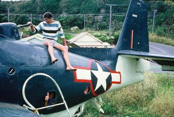 and us boys know how to get into things too! No doubt it was probably all securely locked up...but what the heck...we gotta wreck this thing before we leave!!..ha!...or at least find out how everything works!