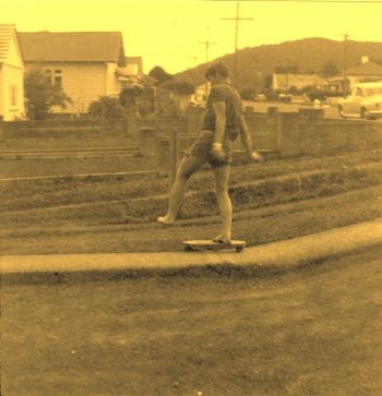 and some times, we came a cropper!! Mike Cooney about to bite the dust...havin' fun in the summer of '64.....awesome!!