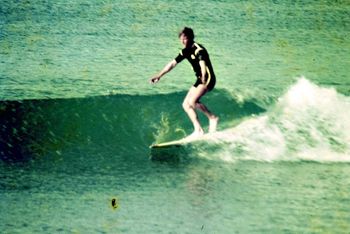 great shot of that pakeha boy Ian Mclean...doin a little walk...Ahipara ..On the high tide, you get a nice little reform right happening into the corner of the Bay...