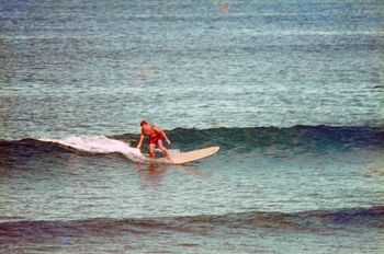 Great shot of 'Tim' Conan Frazerhurst Tim excelled around this time winning the Sandy Bay Senior Mens Tatahi comp in Aug '65...the 'Dunlop Paddleboard cup' and entered the NZ champs around that period also...a well respected Northland surfer was Tim with a powerful style!