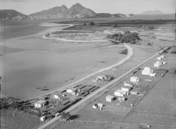 1953 Marsden Point All barren land back in those days...check the big sandhills on the other side of the harbour...I think Colin and Eddie Lowe grew up around here..on the Takahiwai marae..i think!! am i right Col?