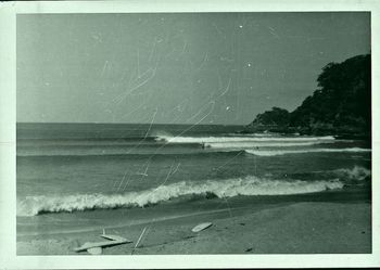 and an awesome right on the rivermouth... Pataua in the summer of '68.....the banks were just sensational then....