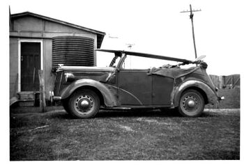 and ive been told this was Bill Durhams 1949 Ford 10 convertable... cool 'woody'.........let me know if thats the right owner!!