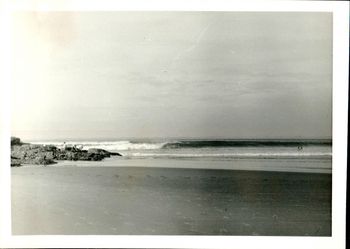 of course..as i mentioned before...we went up to 'Shippies' after Xmas....and it just pumped.. Johnny Ayton and Wayne Charlton venturing out....summer of '68....classic empty waves