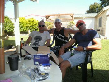 and how cool is this!!....the 3 Alach boys Mathew ...Jordan..and Lee...such a buzz seeing all our kids growing up....and some of us had grandy's and even great grandy's....sheeeesh...that makes me feel old!..ha!