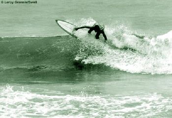 I guess it probably all started with Rolf Arness....... when he won the World titles at Bells Bch in 1970....his longer sleeker board(seen here)just made for a smooth carving impressive ride when everyone one else was on little fat boards...i was trying a 4ft-11inch in 1970..we were trying anything weren't we!
