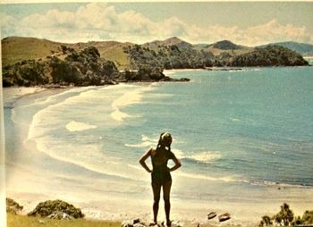 1960 Sandy Bay... Northland... Empty beach...empty waves...anyone know when or who surfed here first?.....soon to become one of our most surfed local beaches!!...