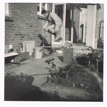 & so were we..Colin Hannah doin' as good as those yank kids..... tell you what ..he's jumping pretty high, and if you stacked it ...man, you really hurt yourself...and bare feet too!! but hey!!...what the heck..gettin bashed up was all part of the fun!!!!