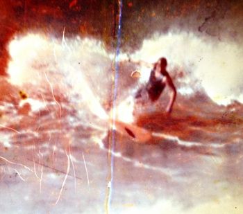 Colin (Lowe) showing all the explosive display that surfing had now become..... i remember our Cape Province team captain Piers Pittard saying to me at the Jeffries Bay 'Provincial Comp'..."Mike..you gotta do some more radical stuff...a few 'bumps' and things".....i knew then that surfing had gone in a whole new direction!!....