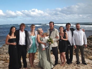 'Legs' Ken Rouw marries Traudel after 19 yr relationship....he always did rush things!! Traudels kids on left ...'legs' kids on right...Margaret River S/West WA