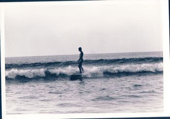 Another early pioneer of Northland surfing...Dick Robinson ...or 'Ding' as he became known as.. In 1963 Dick was already an accomplished surfer...as you can see..still surfs 50yrs later...we had a surf together last month..surfing together 50yrs...awesome!!!!!....Waipu summer of '63