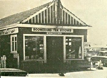 anyone recognise this photo taken in '64 (out of a magazine) The Boomerang tearooms at Waipu was always a favourite stop for us on the way to the Cove...always got a pie there...ha!!...fun days!!......you probably had your favorite shop too!!...
