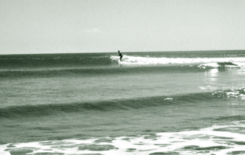 Unknown ..classic Pataua bar..autumn of '66 would have been a real sucky day this day on the lower tide!!!....all by himself..how awesome!!!..
