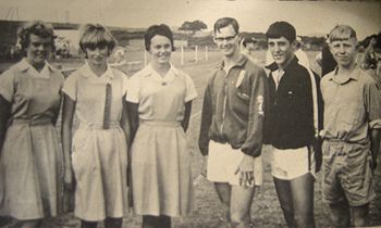 and a new breed of surfer was also in the making!!...guess who...in this photo!! Athletic champion and beach boy-surfer.....Ted Meridith!!!.....second from right!!.....mr nice guy ....Ted M..school intermediate athletic champion......Whangarei Northland...