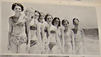 and at the Ruakaka SLSC we had our own beauty contest in '68 ...The contestants in their funky bikini's...Josie Hancocks..Lyn Buchanan..Evelyn Beecroft...,Wendy Beaston..Dianne Newson...Miriam Marr...Linda Erceg and Tessa Montgomery....
