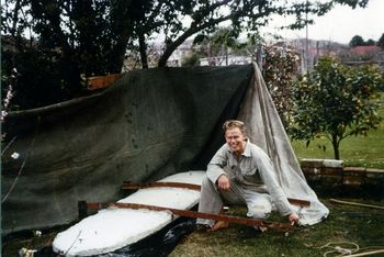 and some were 'full on' into making their own boards...... and even blowing their own blanks in a concrete mould....Ross Edge Whangarei summer of '64.......wanna see the blank!!!