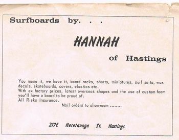 Board makers were popping up everywhere in the mid 60's.... Probably Atlas Woods was the grandaddy of boardmakers around then....