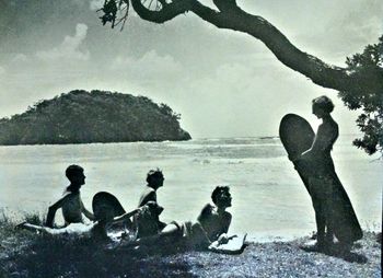 this is a classic shot...Matapouri ...summer of '56 those 'Alaia' boards seem to be everywhere around NZ in those early days....looks like a good swell running that day too!!!!